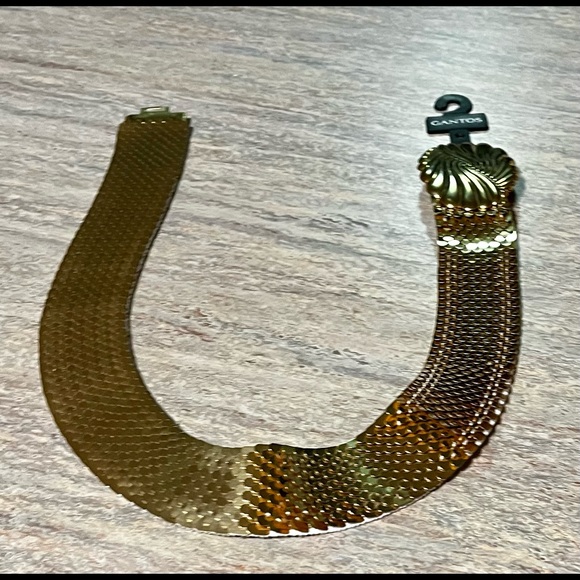 New Gantos gold color sequined elastic belt - Picture 5 of 13